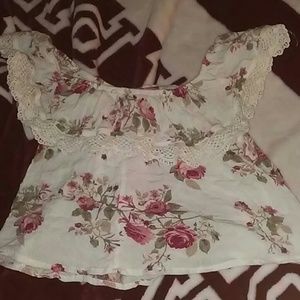 Off the shoulder crop top